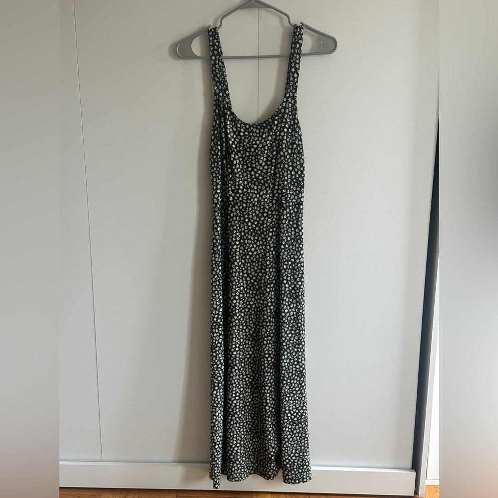 Sleeveless Free People Black Floral Maxi Dress